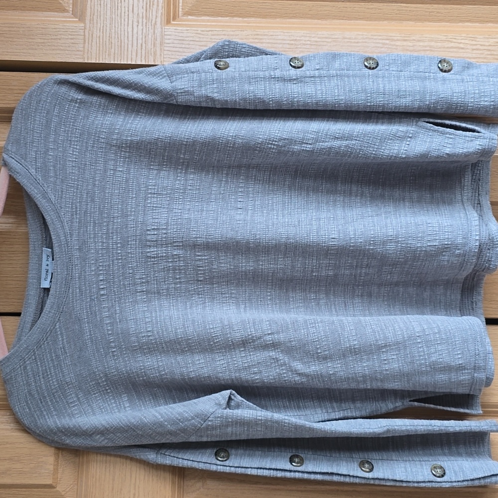 Ladies small top by Floral & Ivy Grey